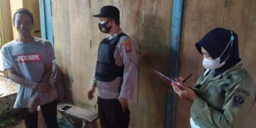 Polsek Seruyan Tengah Terus Lakukan Operasi Yustisi Penegakkan Prokes