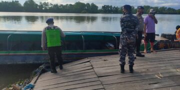 Jalin Sinergitas Satpolairud Polres Seruyan Sterilisasi Angkutan Sungai