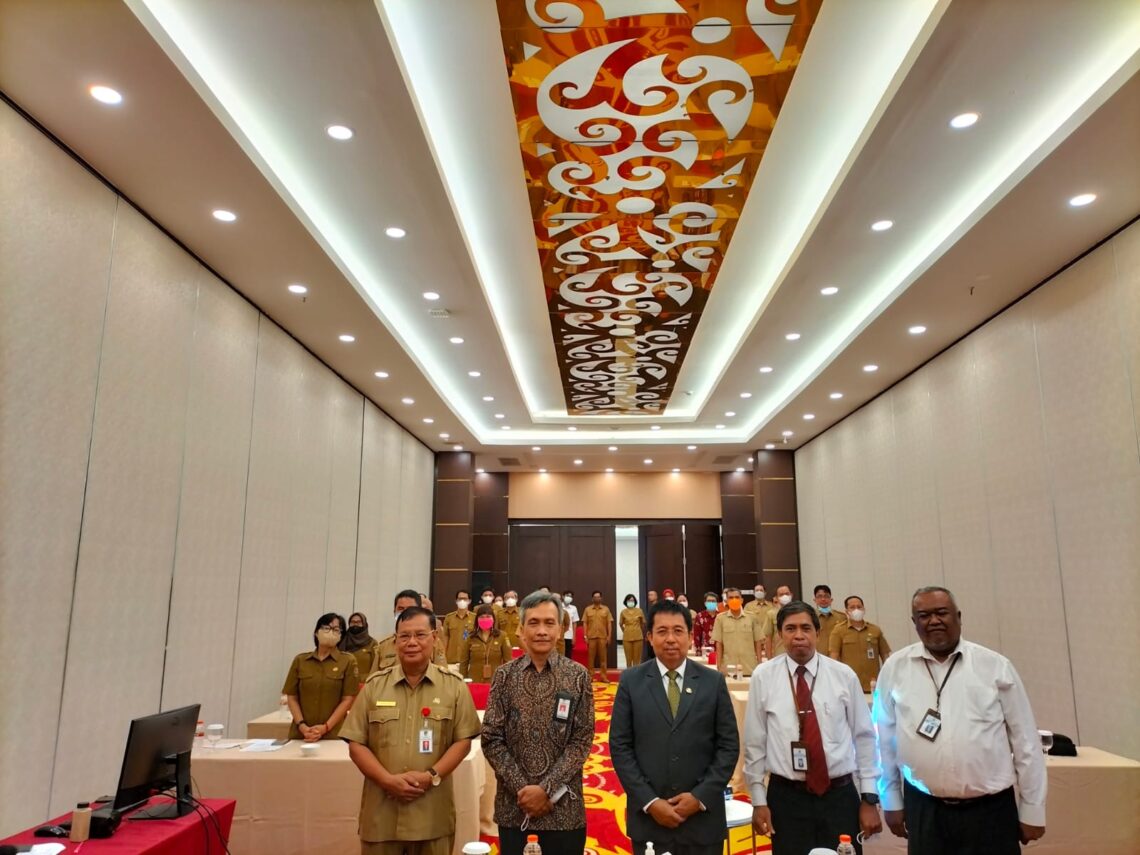 Rapat inventarisasi Tugas Pembantuan di daerah kabupaten/kota Prov. Kalteng Tahun 2022, di Hotel Best Western Palangka Raya, Senin (6/6/2022)