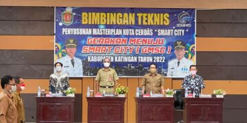 Diskominfosantik Prov. Kalteng Hadiri Bimbingan Teknis Penyusunan Masterplan Smart City dan Quick Win