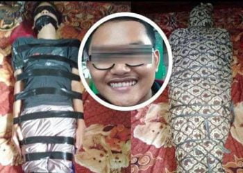 Pelaku Fetish Pocong Jarik Surabaya Ditangkap di Kapuas