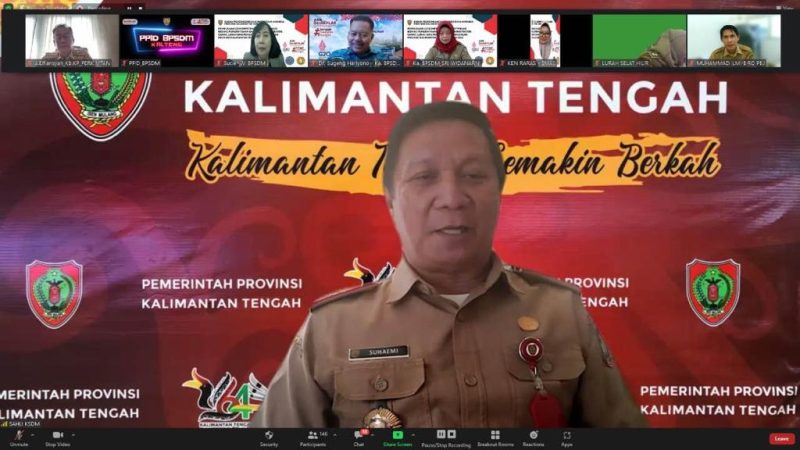 Uji Kompetensi dibuka secara virtual oleh Staf Ahli (Sahli) Gubernur Bidang Kemasyarakatan dan Sumber Daya Manusia (KSDM) Suhaemi, Senin (7/11/2022). Foto : mmc