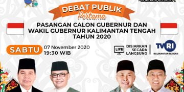 Nanti Malam Debat Pertama Calgub/Cawagub Kalteng