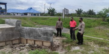 Kapolres Seruyan Cek Progres Pembangunan Bok Culvert Polsubsektor Seruyan Hilir Timur