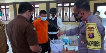 Sat Resnarkoba Polres Seruyan Gelar Musnahkan Barang Bukti Narkotika Jenis Sabu