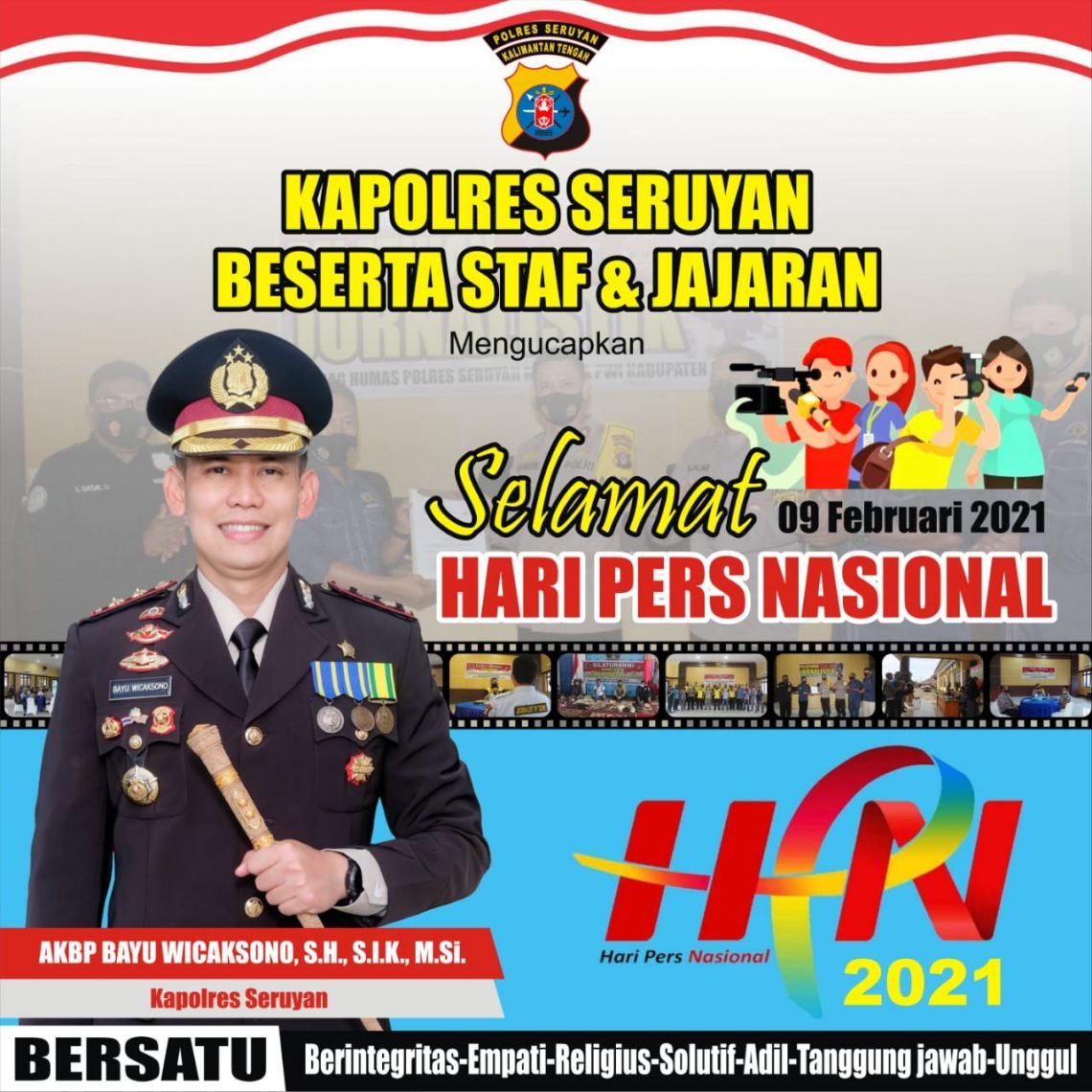 Kapolres Seruyan AKBP Bayu Wicaksono SH, S.I.K, MSi