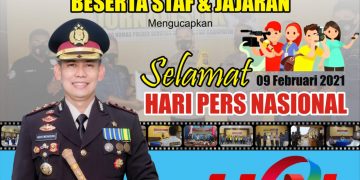 Kapolres Seruyan Sampaikan ucapan “Selamat Hari Pers Nasional Kepada Seluruh Insan Pers”