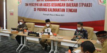 Gubernur Hadiri Rakorwil Tim Percepatan Akses Keuangan Daerah (TPAKD) Se-Provinsi Kalteng