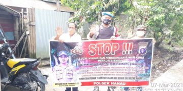 Polsek Hanau Gencar Berikan Sosialisasi Cegah Illegal Minning