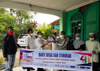 Bakti Sosial Warnai HUT ke-4 SMSI di Kalteng