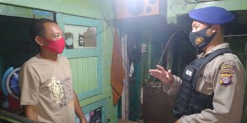 Satpolairud Polres Seruyan Sosialisasi Kamtibmas dan Sosialisasi Prokes