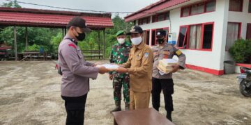 Camat Laung Tuhup Pimpin Apel Pergeseran Logistik Surat Suara Pilkades