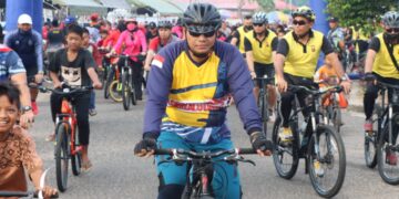 Kapolres Seruyan Partisipasi Seruyan Sehat Fun Bike 2022