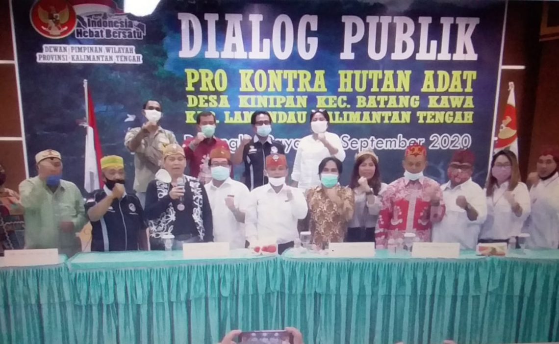 Para peserta dialog sepakat hentikan hoax terkait kasus Desa Kinipan. Foto : 
ari