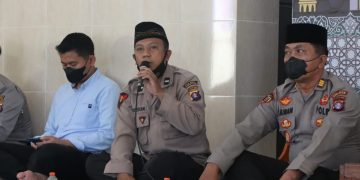 Personel Sikum Pandu Kegiatan Binroh Muslim di Polres Seruyan