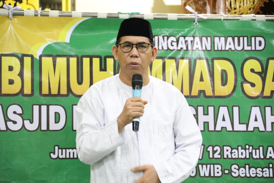 Kadispora Prov. Kalteng Hamka saat membacakan sambutan Wagub