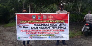 Bhabinkamtibmas Polsek Seruyan Hilir Gencar Sosialisasi Saber Pungli