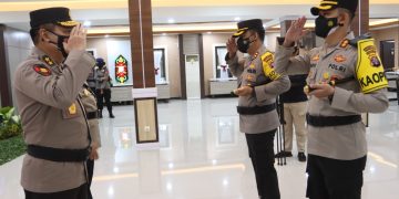 Kapolres Seruyan Hadiri Upacara Pelantikan Wakapolda Kalteng