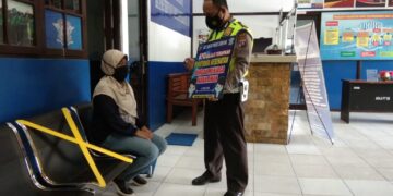Sat Lantas Polres Seruyan Himbau Masyarakat Patuhi Prokes Covid-19