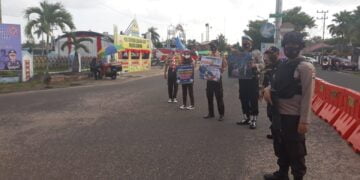 Personil Pos Operasi Ketupat Telabang 2021, Sosialisasikan Prokes