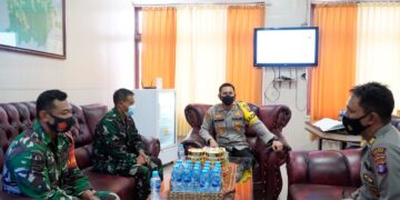 Kapolres Seruyan Dukung Support Anggota Koramil Kuala Pembung