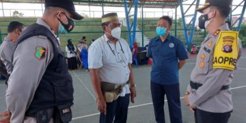 Polres Seruyan Monitoring dan Amankan Pelaksanaan Vaksinasi Covid-19