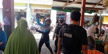 Patroli Polsek Seruyan Hilir, Himbau dan Sosialisasi Patuhi Prokes