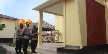 Kapolres Seruyan Cek dan Kontrol Pembangunan Gedung Video Conference