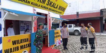 Kunjungi Posko PPKM, Kapolres Gumas Ajak Masyarakat Patuh 3M