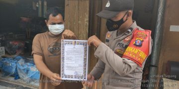 Bhabinkamtibmas Food Estate Polsek Sepang Sosialisasikan Maklumat Kapolda Kalteng