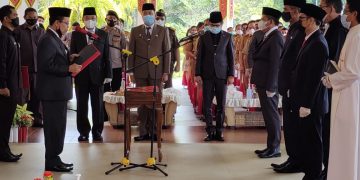 Pransang – Rustianto Dilantik Jadi Pj Sekda dan Kabag Hukum Pemkab Katingan