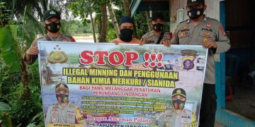 Bhabinkamtibmas Polsek Sepang Imbau Masyarakat Stop Illegal Mining
