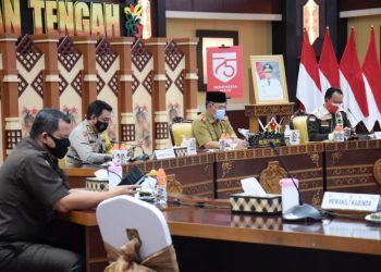 Sekda Hadiri Rakor Kesiapan Pilkada Serentak se-Indonesia Secara Virtual