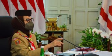 Ketua Kwarda Gerakan Pramuka Kalteng Hadiri Rakernas Melalui Video Conference