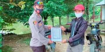 Polsek Seruyan Hulu  Sosialisasi Maklumat Kapolda Cegah Karhutla