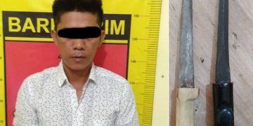 Ngamuk Bawa Sajam, Jagau Kampung Selat Kapuas ini Terancam 10 Tahun Penjara