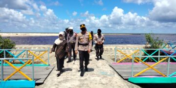 Jelang Lebaran, Kapolres Seruyan Pantau Objek Wisata Sungai Bakau