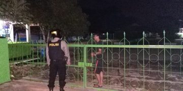 Cegah Gangguan Kamtibmas, Personel Polsek Serhil Patroli Malam