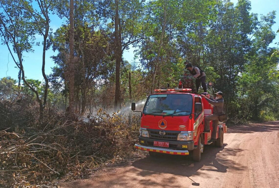 Upaya pencegahan Kebakaran Hutan dan Lahan (Karhutla) terus dilaksanakan Polres Seruyan, jajaran Polda Kalteng, terutama dalam memasuki musim kemarau. Foto : Tbn