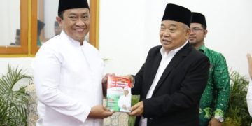 Wagub Edy Pratowo Gelar Silaturahmi dengan Ketum PP Persatuan Guru NU, KH. Asep Saifuddin Chalim
