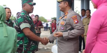 Kapolres Sambut Kunjungan Silahturami Danrem 102/Pjg