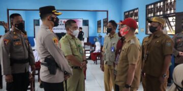 Bupati Bersama Kapolres Seruyan Launching Vaksinasi Anak 6-11 Tahun