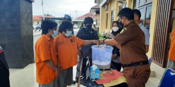 Polres Seruyan Musnahkan Barang Bukti Shabu