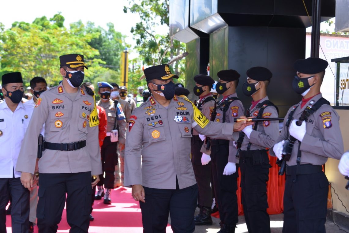 Kapolda Kalimantan Tengah Irjen Pol Dr. Dedi Prasetyo, M.Hum., M.Si., M.M melaksanakan kunjungan kerja di Polres Seruyan tepatnya berada di Kuala Pembuang Kabupaten Seruyan , Kamis (11/2/2021). Foto : Tbn