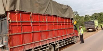 Sat Lantas Polres Seruyan Tertiban Kendaraan Odol