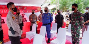 Polres Seruyan Ikuti Evaluasi Pemberlakuan Pembatasan Kegiatan Masyarakat