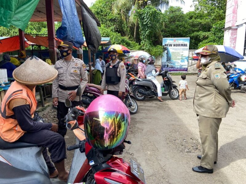 Regu KRYD Polres Seruyan pimpin pelaksanakan patroli himbauan prokes kepada masyarakat, Sabtu (11/09/2021). Foto : Tbn