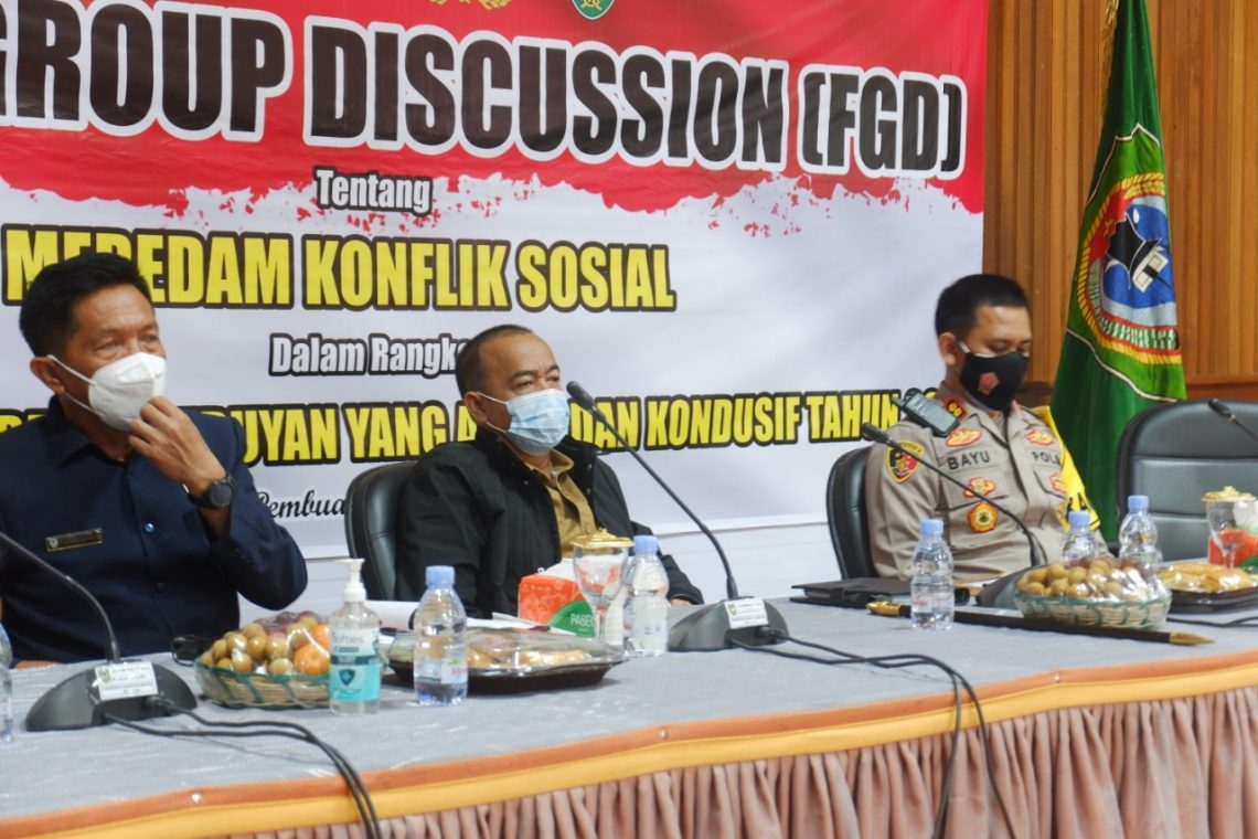 Polres Seruyan menggelar FGD di Kuala Pembuang, Selasa (12/1/2021) pagi. Foto : Tbn