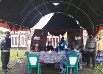 Polsek Danau Sembuluh Amankan Penyaluran BST di Kecamatan Seruyan Raya