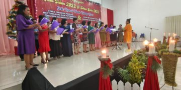 Dinas TPHP-Dinas Hanpang Prov. Kalteng Rayakan Natal Bersama